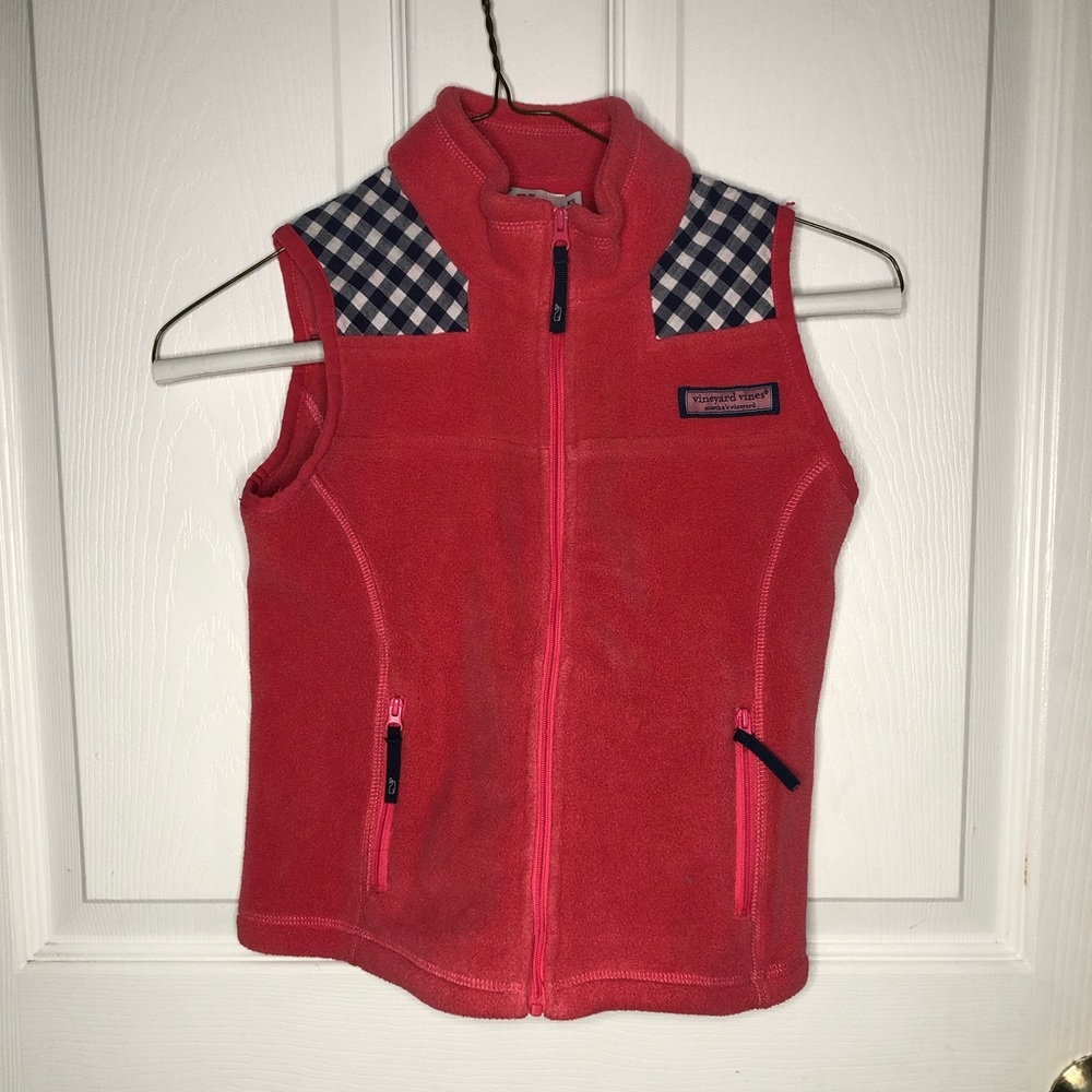Girl’s Vineyard vines fleece vest XS